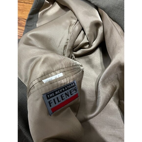 Chaps Ralph Lauren Mens Blazer Jacket Size 42L Gray Wool 2 Button Sport Coat VTG - Picture 5 of 7